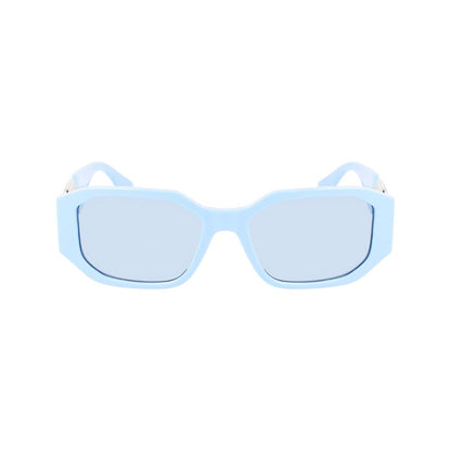 Blaue Sonnenbrille mit Spritzguss-Optik