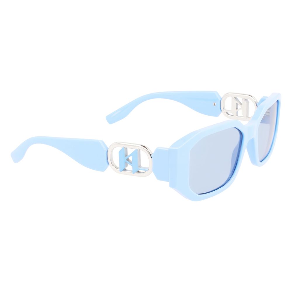 Blaue Sonnenbrille mit Spritzguss-Optik