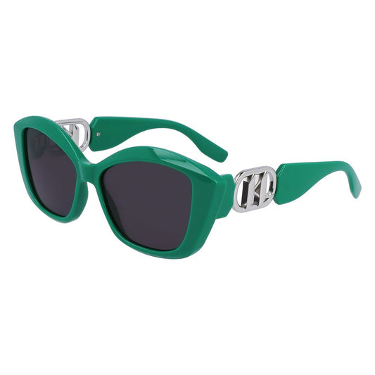 Grüne Sonnenbrille mit Spritzguss-Optik