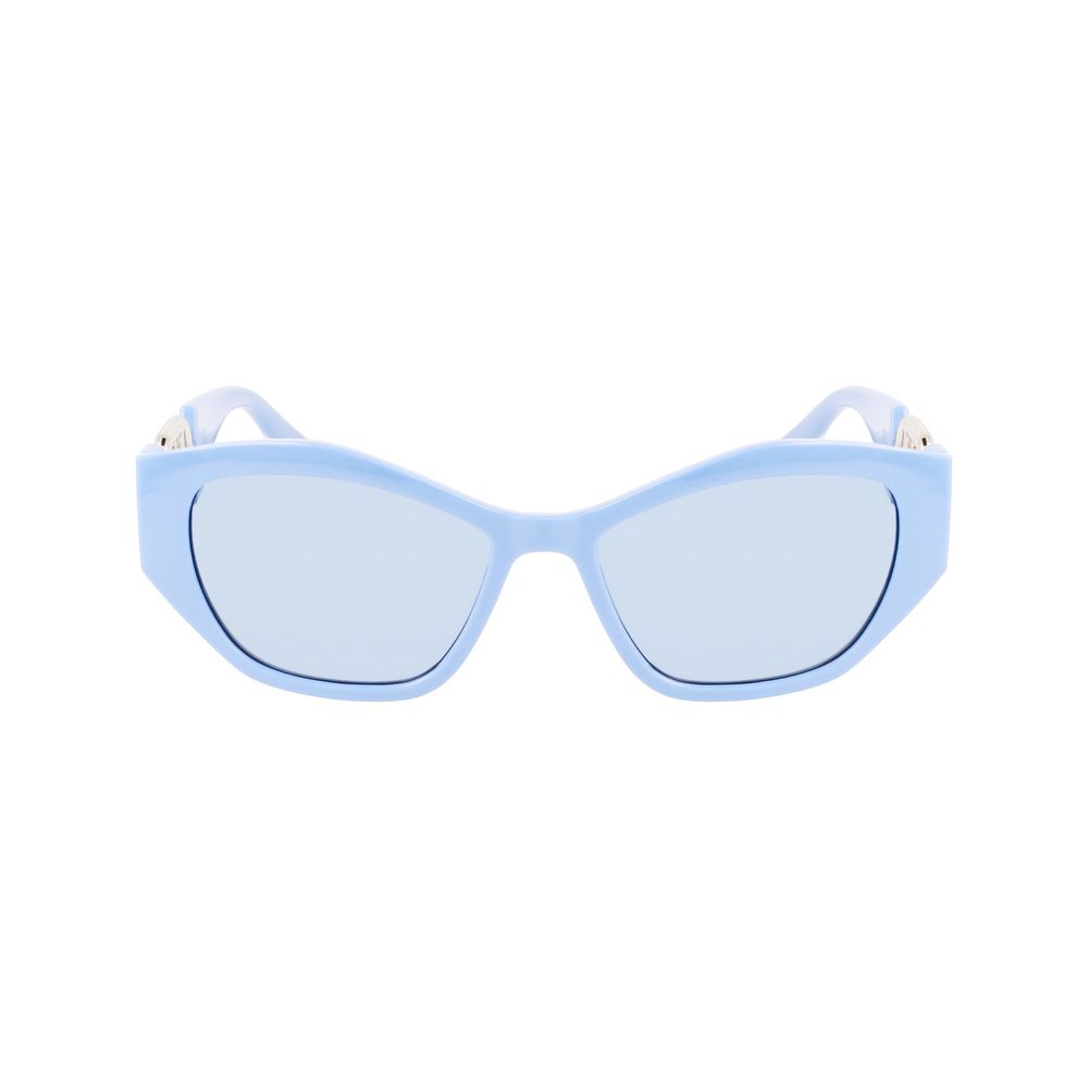 Blaue Sonnenbrille mit Spritzguss-Optik