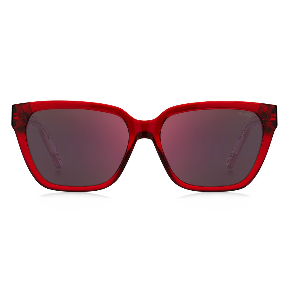 Rote Sonnenbrille aus Acetat