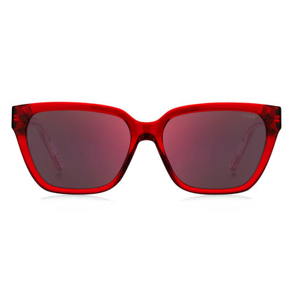 Rote Sonnenbrille aus Acetat