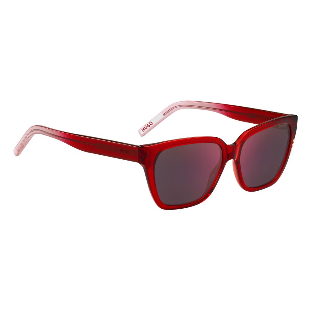 Rote Sonnenbrille aus Acetat