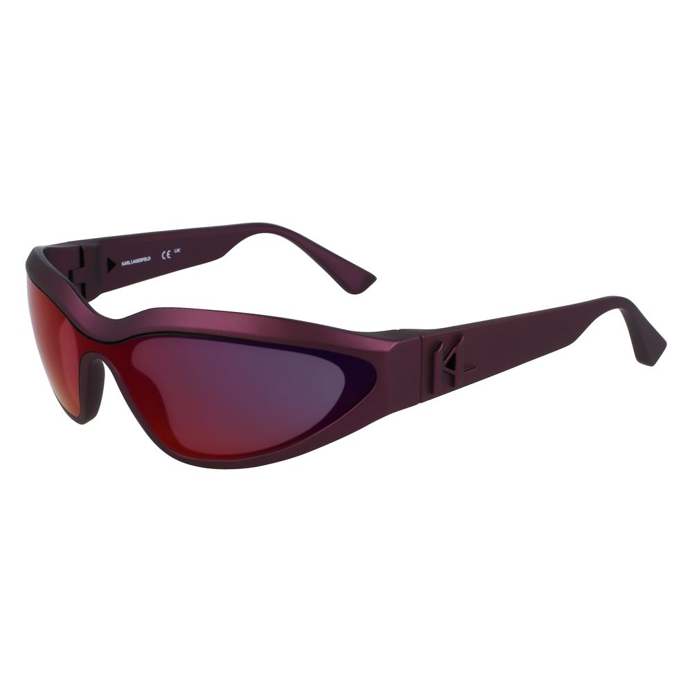 Rote Sonnenbrille mit Spritzguss-Optik