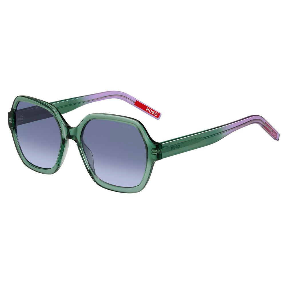 Grüne Sonnenbrille aus Acetat