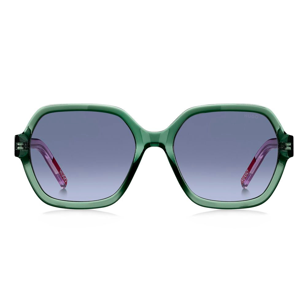 Grüne Sonnenbrille aus Acetat