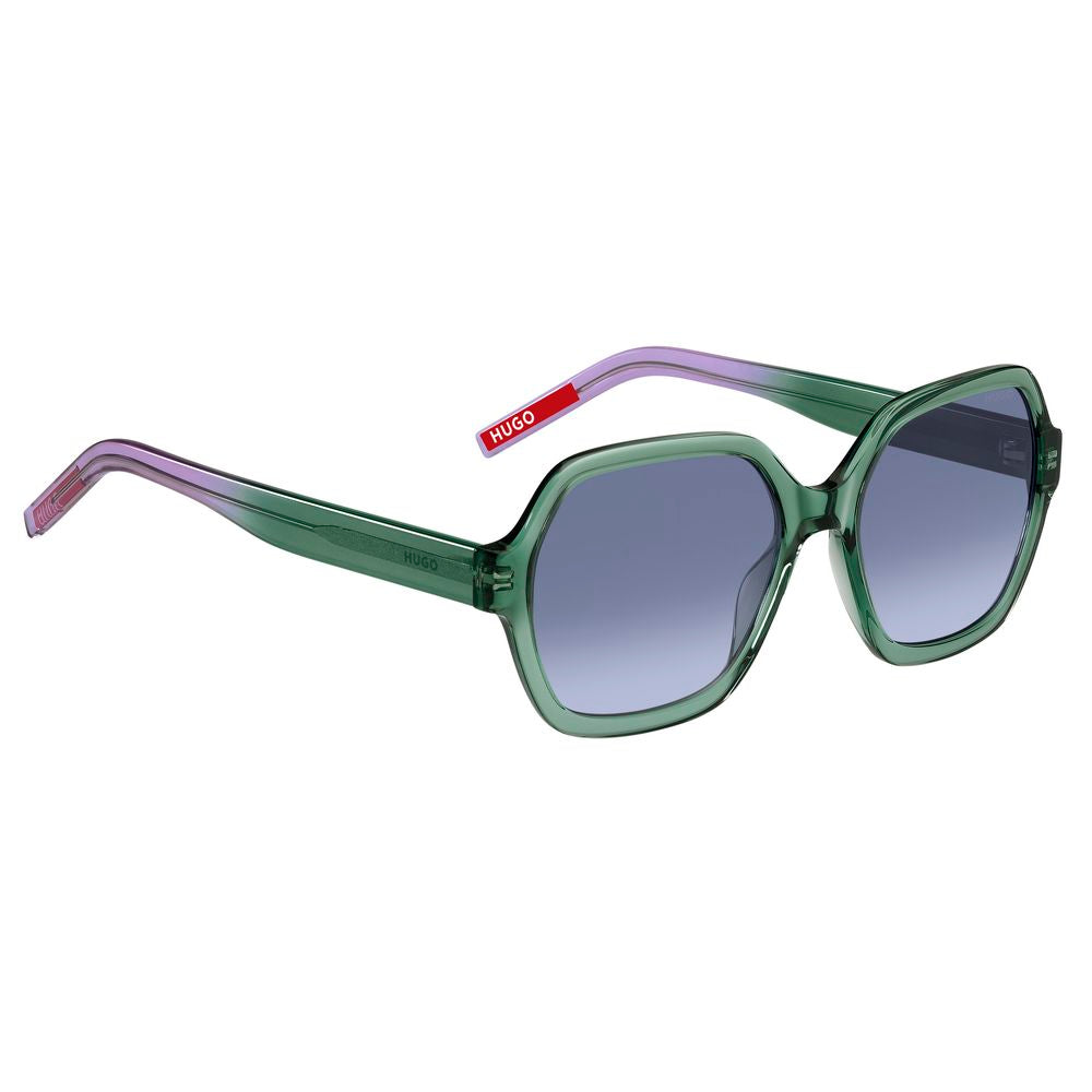 Grüne Sonnenbrille aus Acetat