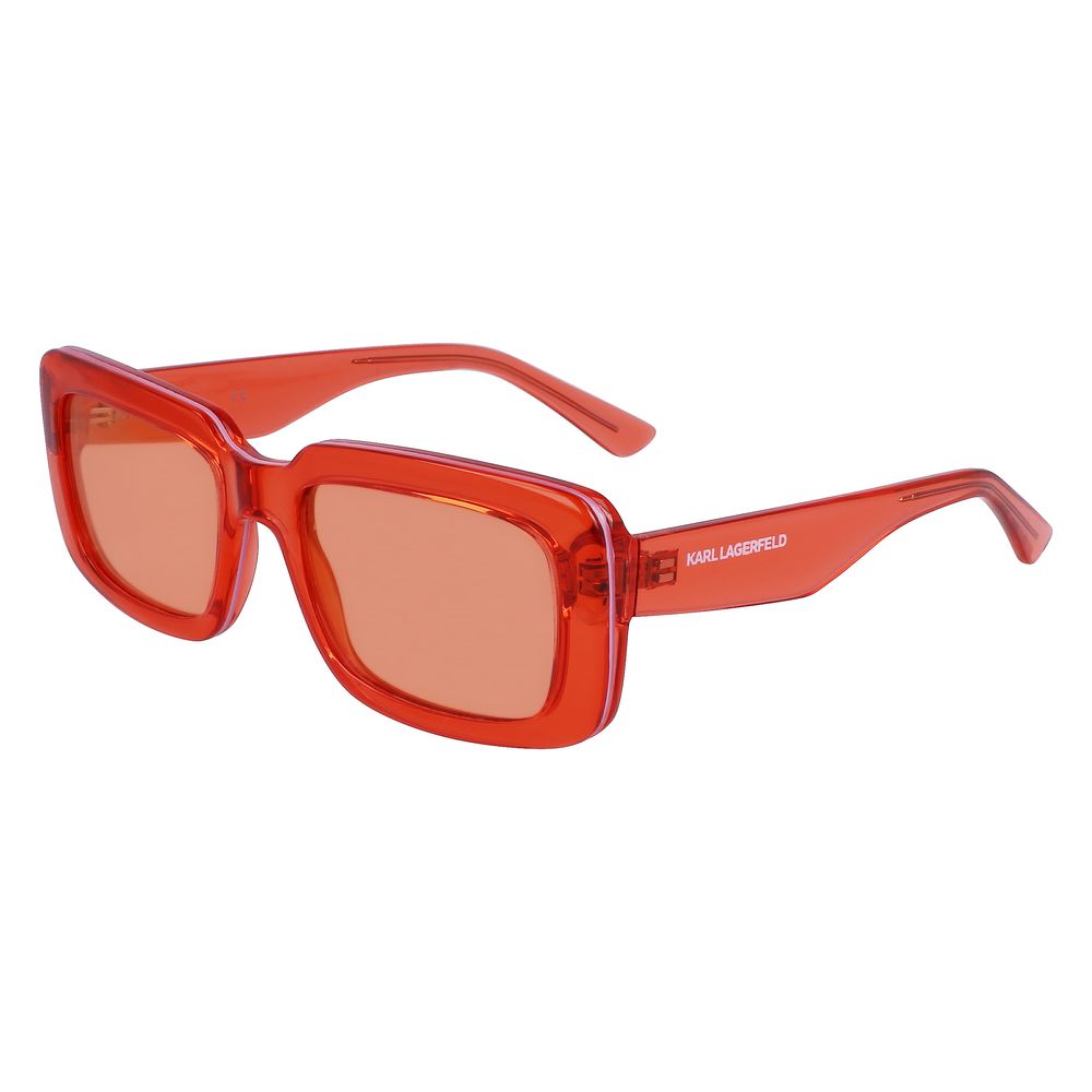 Orangefarbene Sonnenbrille mit Spritzguss-Optik