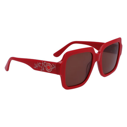 Rote Sonnenbrille aus Acetat