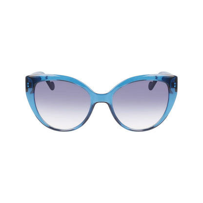 Blaue Sonnenbrille mit Spritzguss-Optik