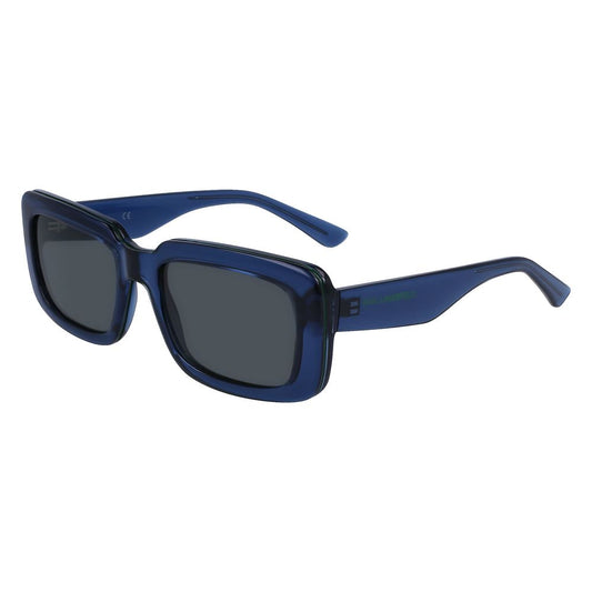 Blaue Sonnenbrille mit Spritzguss-Optik