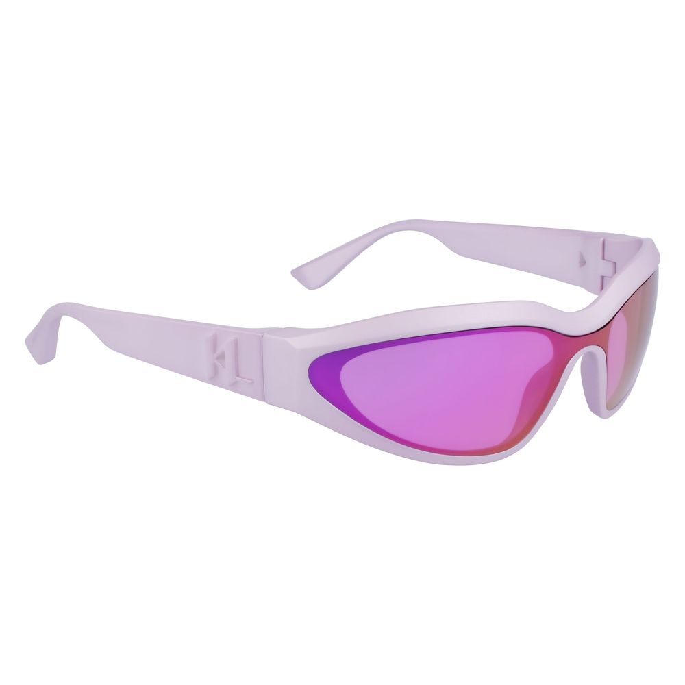 Lilafarbene Sonnenbrille mit Spritzguss-Optik