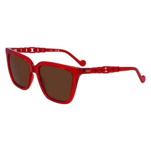 Rote Sonnenbrille mit Spritzguss-Optik