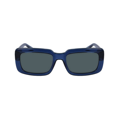 Blaue Sonnenbrille mit Spritzguss-Optik