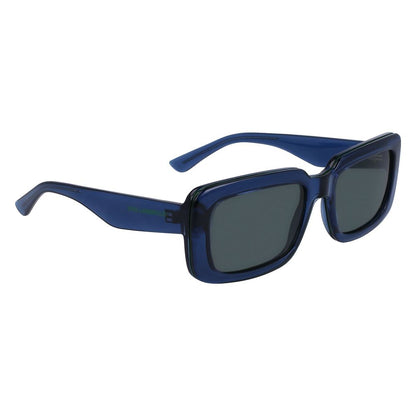 Blaue Sonnenbrille mit Spritzguss-Optik