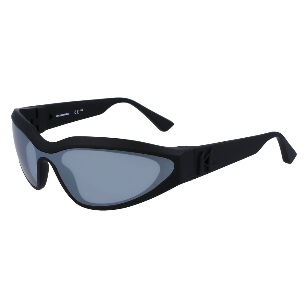 Schwarze Sonnenbrille mit Spritzguss-Optik