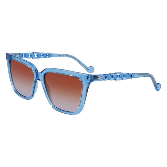 Blaue Sonnenbrille mit Spritzguss-Optik