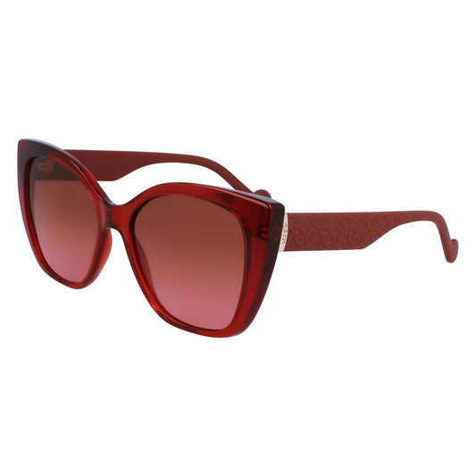 Rote Sonnenbrille mit Spritzguss-Optik