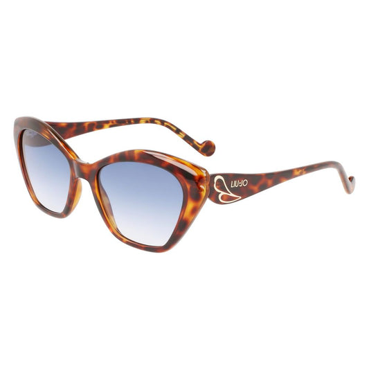 Braune Sonnenbrille mit Spritzguss-Optik