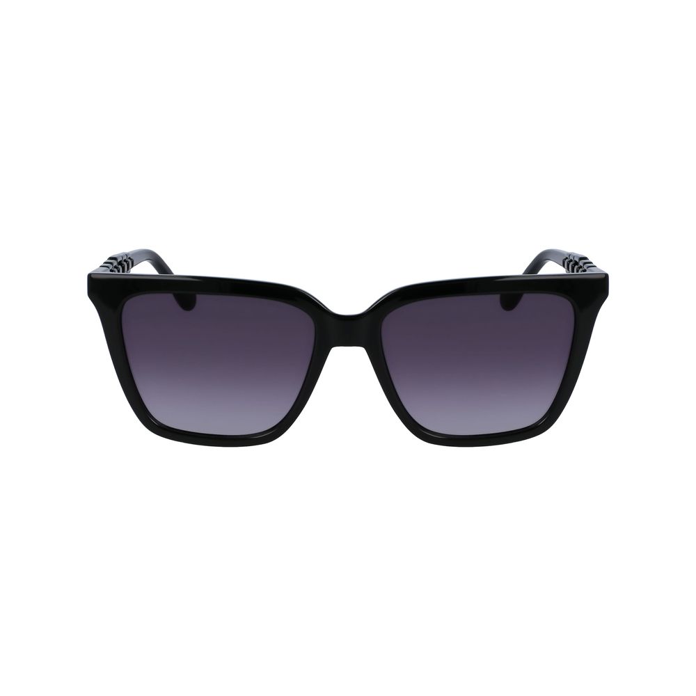 Schwarze Sonnenbrille mit Spritzguss-Optik