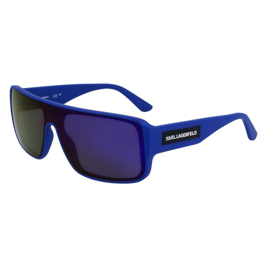 Blaue Sonnenbrille mit Spritzguss-Optik