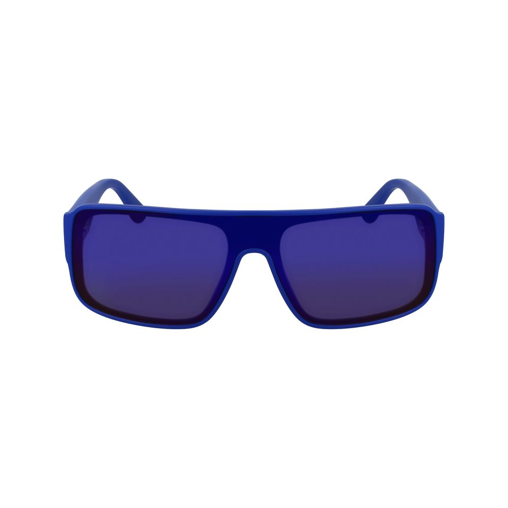 Blaue Sonnenbrille mit Spritzguss-Optik