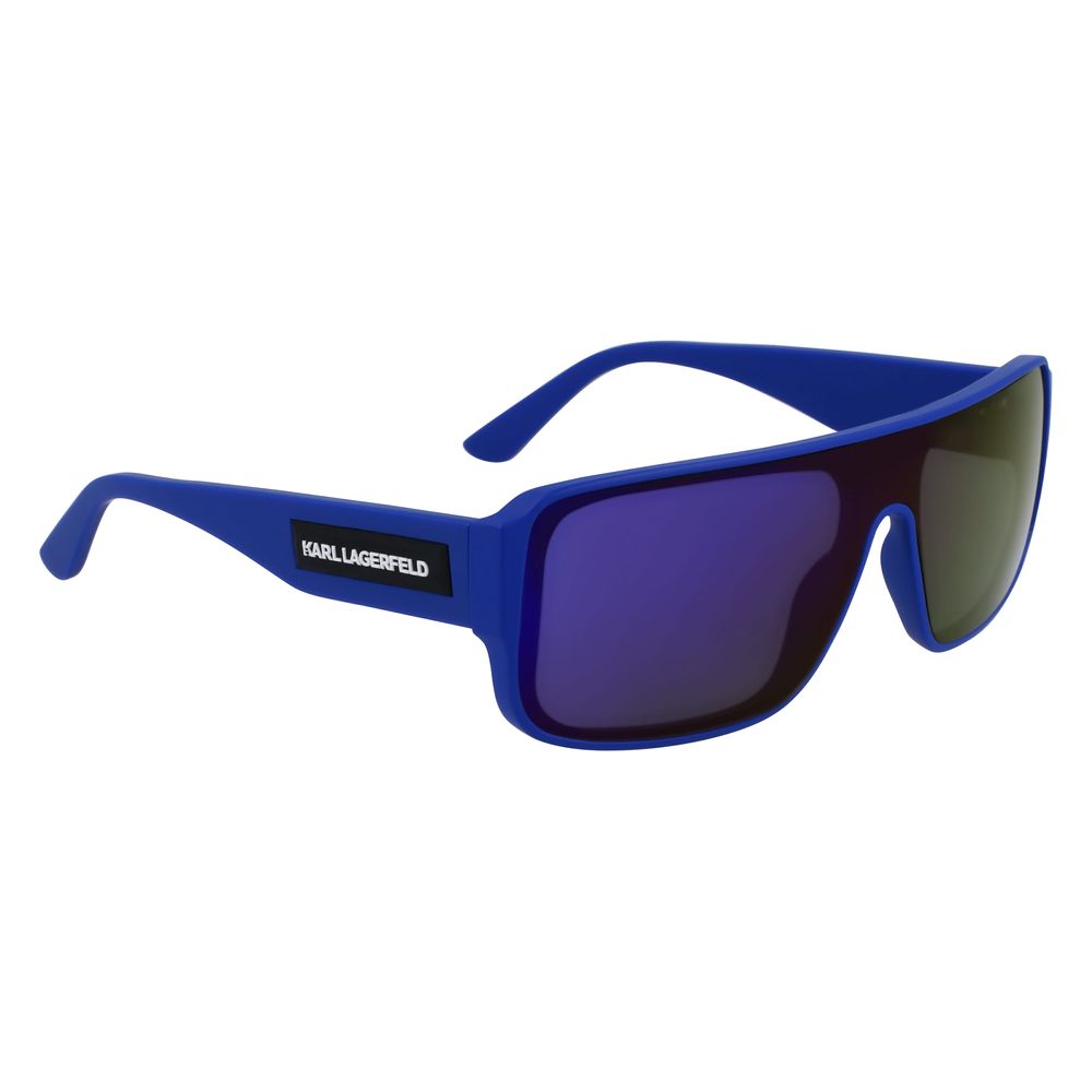 Blaue Sonnenbrille mit Spritzguss-Optik