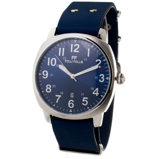 Blaue Lederuhr