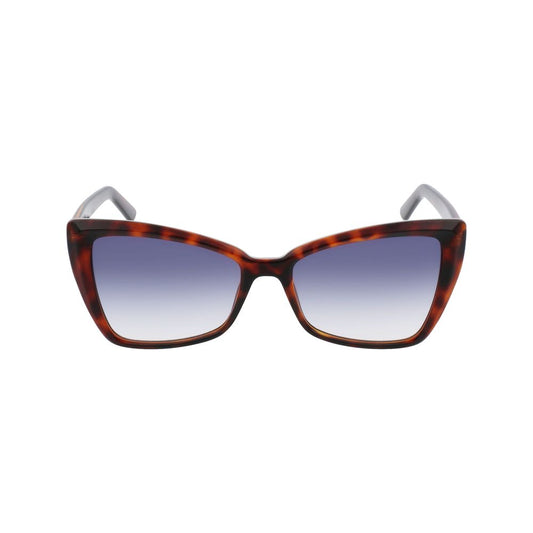 Braune Sonnenbrille mit Spritzguss-Optik