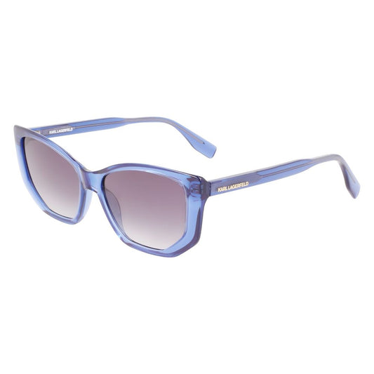 Blaue Sonnenbrille mit Spritzguss-Optik