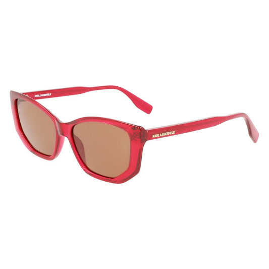 Rote Sonnenbrille mit Spritzguss-Optik