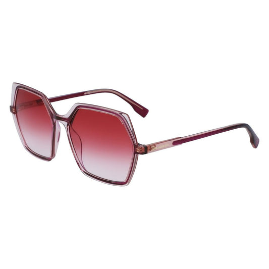 Rote Sonnenbrille mit Spritzguss-Optik