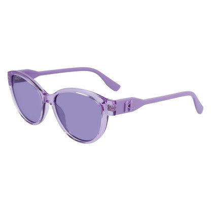 Lilafarbene Sonnenbrille mit Spritzguss-Optik