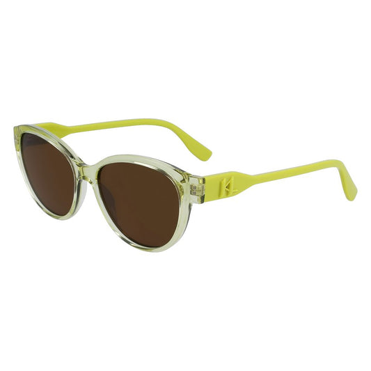 Gelbe Sonnenbrille mit Spritzguss-Optik