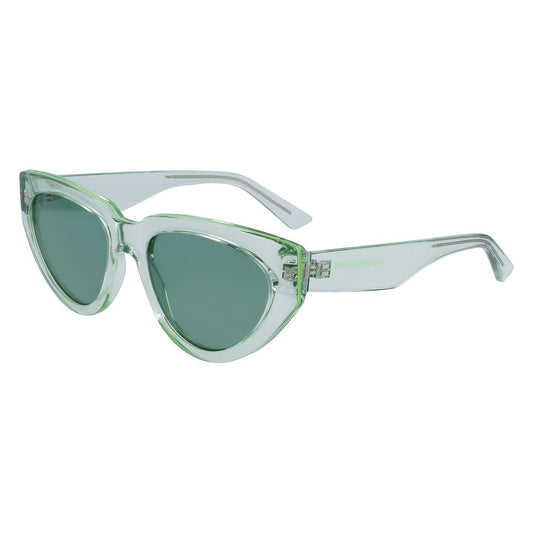 Grüne Sonnenbrille mit Spritzguss-Optik