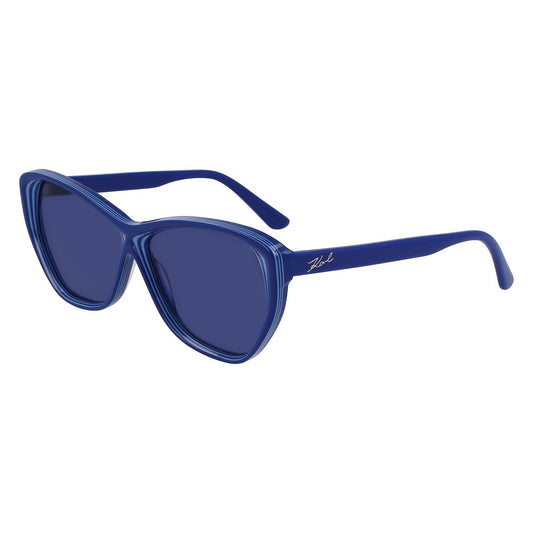 Blaue Sonnenbrille aus Acetat