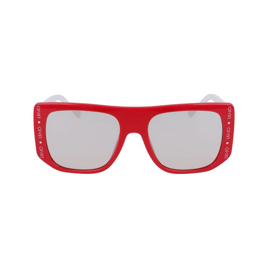 Fuchsiafarbene Sonnenbrille mit Spritzguss-Optik