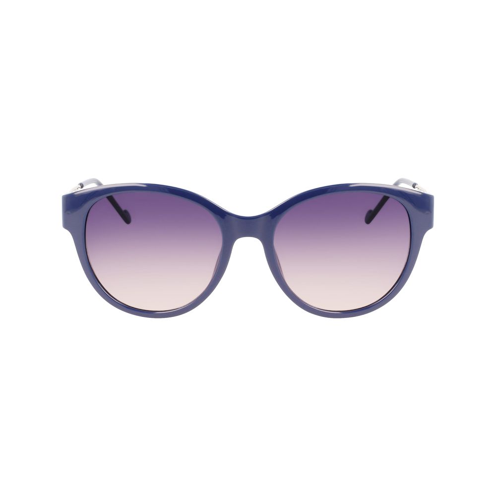 Blaue Sonnenbrille mit Spritzguss-Optik