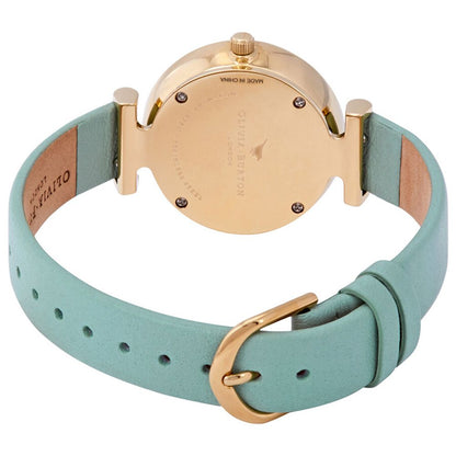 Green Synthetic Leather Watch