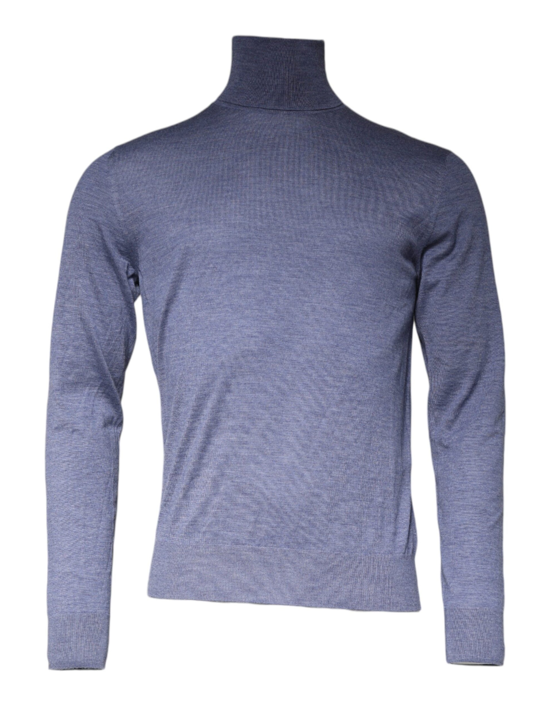 Lila blau Langarm Rollkragen Pullover Pullover