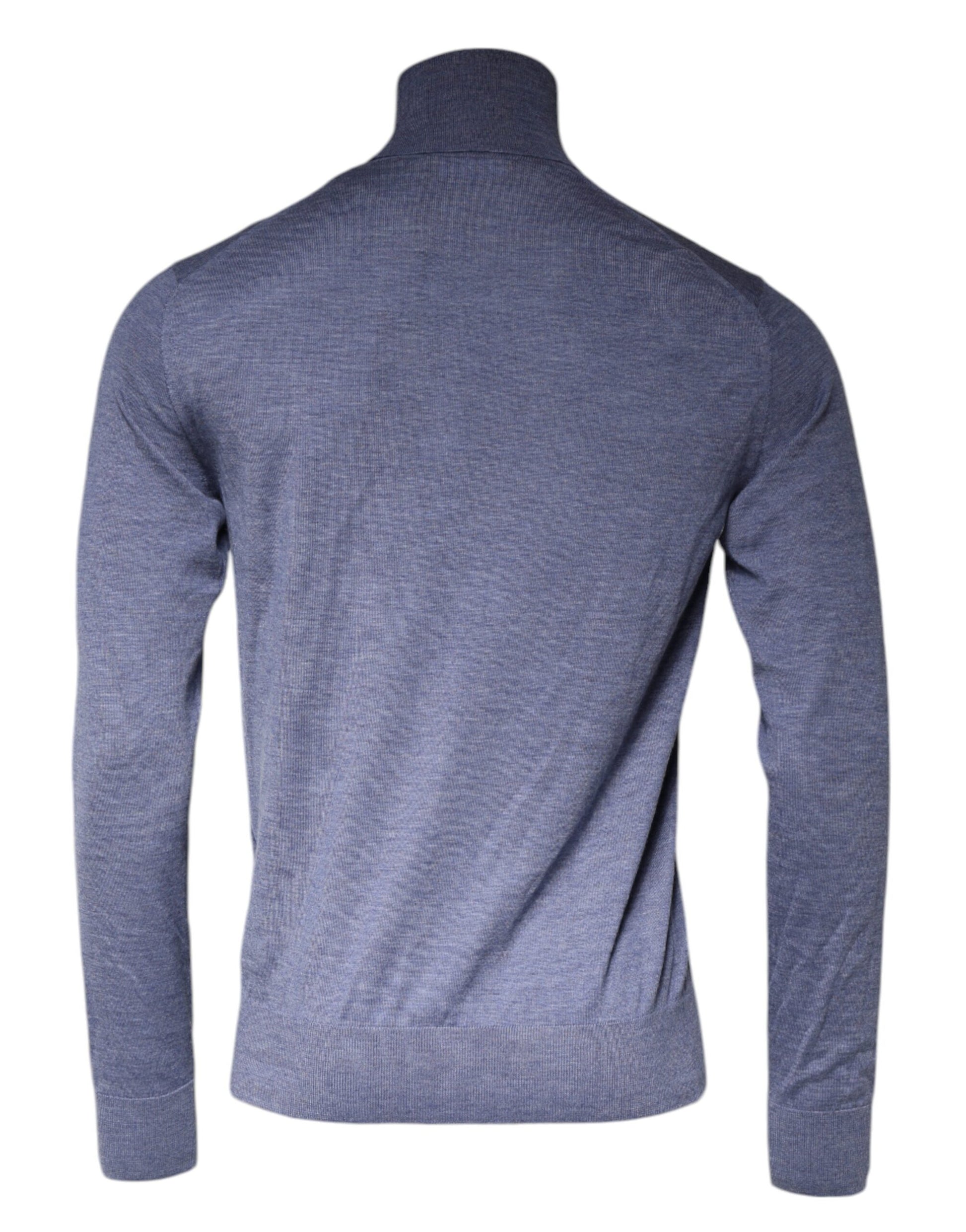 Lila blau Langarm Rollkragen Pullover Pullover