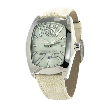 White Leather Watch