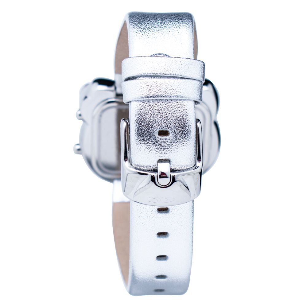 Silver Leather Watch