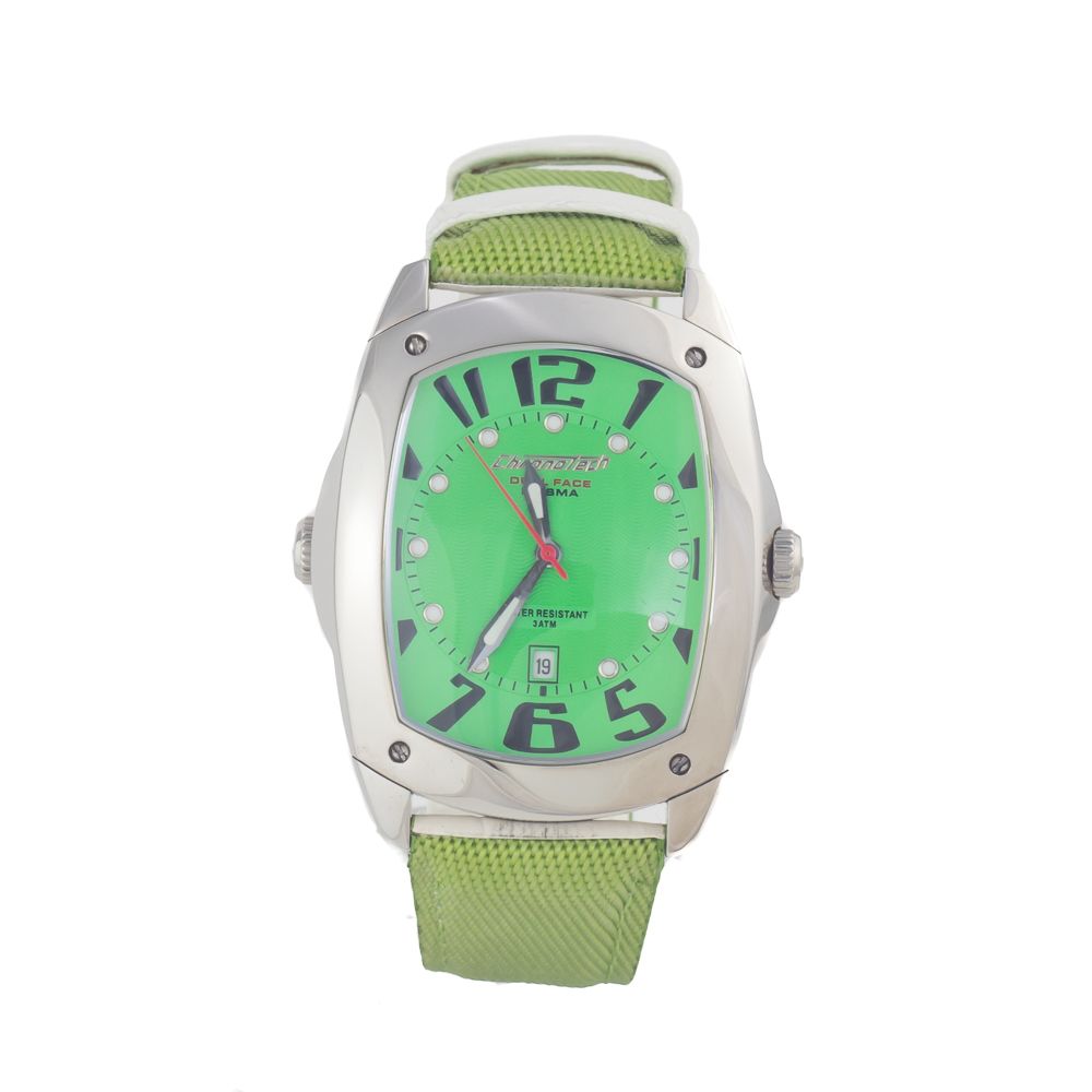 Grüne Lederuhr