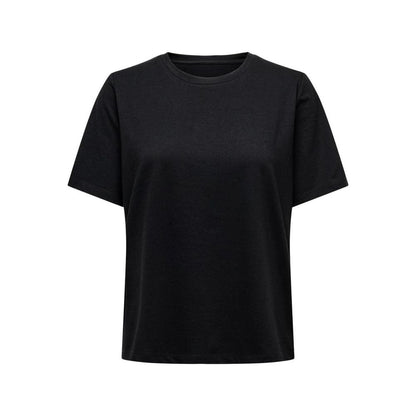 Black Cotton Tops & T-Shirt