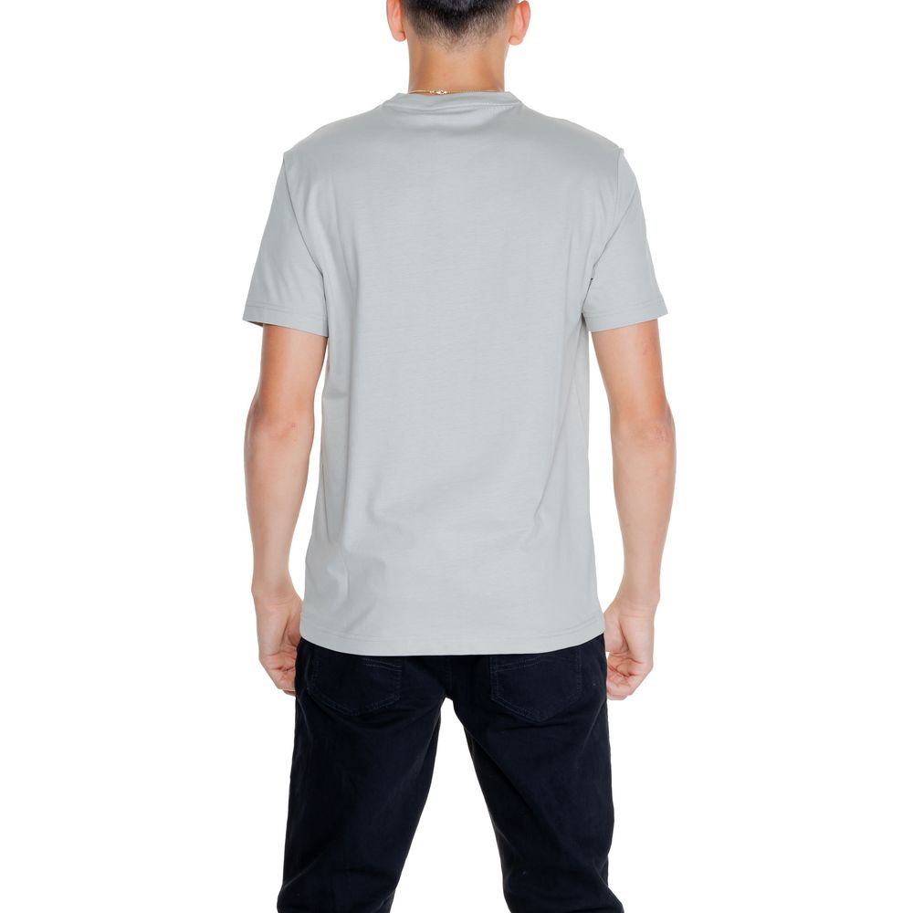 Graues Baumwoll-T-Shirt