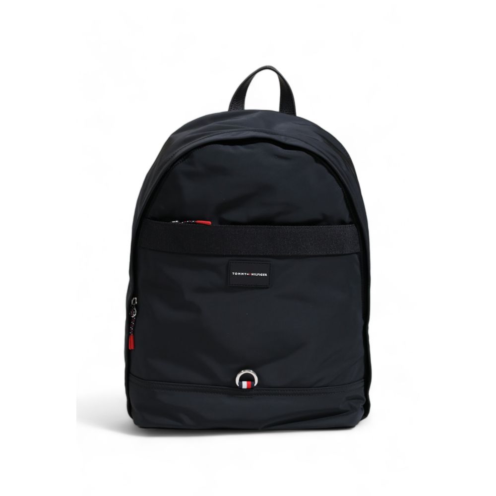 Black Recycled Polyester Backpack