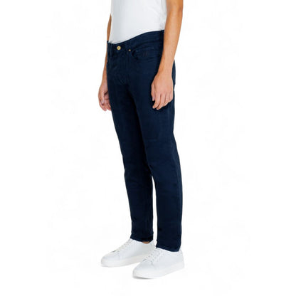 Blue Cotton Jeans & Pant