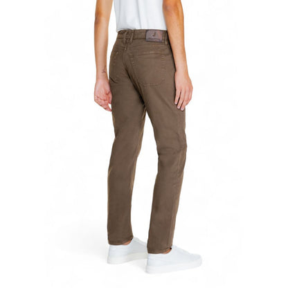 Brown Cotton Jeans & Pant