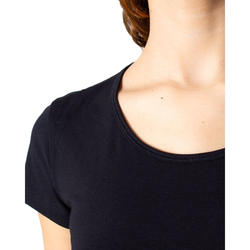 Black Cotton Tops & T-Shirt